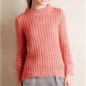 Anthropologie Field Flower waffle stitch